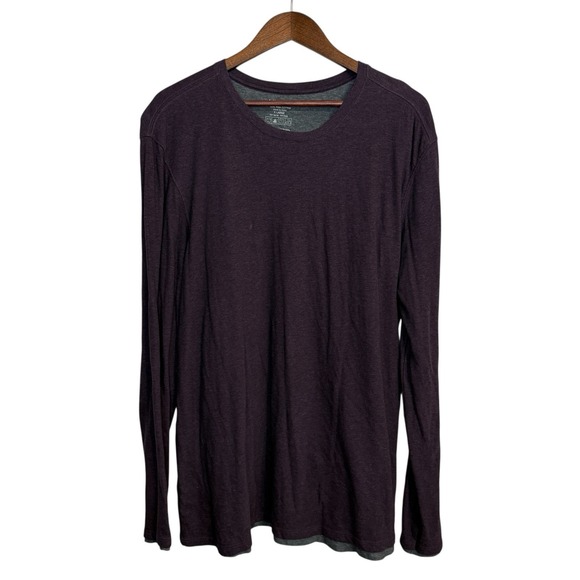 Vince t-shirt men's XL long sleeve double layered pima cotton preppy lightweight - Picture 1 of 11